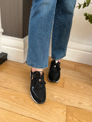 Marco Tozzi Black Glitter Trainer 2-23749