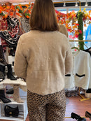 Coco Pearl Embellished Knitted - Camel