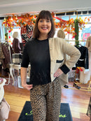 Rory Feather Knit Jumper - Black