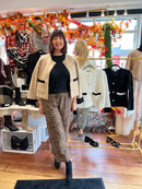 Coco Pearl Embellished Knitted - Camel