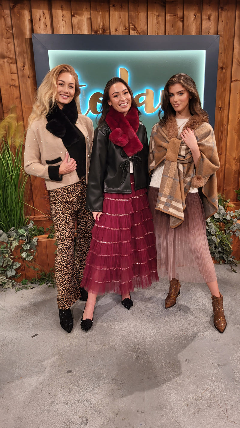 Shea Leopard Print Trousers