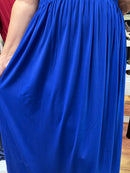 Magic Cap Sleeve Maxi Dress - Royal Blue