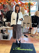 Coco Pearl Embellished Knitted - Cream