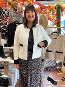 Coco Pearl Embellished Knitted - Cream