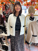 Coco Pearl Embellished Knitted - Cream