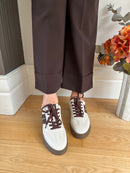 Marco Tozzi Trainer Leopard, Cream & Brown - 2-23775-46 490