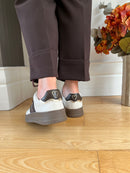 Marco Tozzi Trainer Leopard, Cream & Brown - 2-23775-46 490