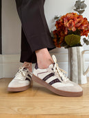 Marco Tozzi Trainer Cream & Burgundy - 2-23735-46 550