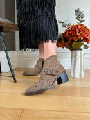 XTI Studded Western Boots - Taupe 146516