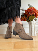 XTI Studded Western Boots - Taupe 146516