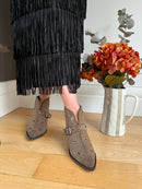 XTI Studded Western Boots - Taupe 146516
