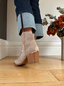 XTI Sparkle Cowboy Boots - Beige 14610