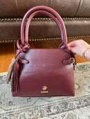 Hampten Olive Tassel Grab Bag - Burgundy 18H1680