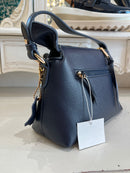 Gionni Liberty Leather Chain Crossbody Strap Bag - Navy 11GL357