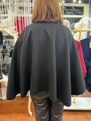 Mina Bow Knot Cape - Black