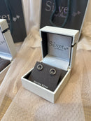 Absolute Earring Silver Claddagh Crystal Stud SE383SL