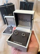 Absolute Earring Silver Claddagh Crystal Stud SE383SL