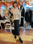 Sienna Sequin Cardi - Camel