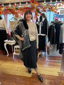 Sienna Sequin Cardi - Camel