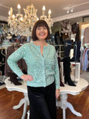 Sienna Sequin Cardi - Mint