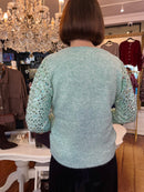 Sienna Sequin Cardi - Mint
