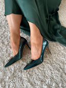 Sorento "Trim Castle" Green Jewel Stiletto