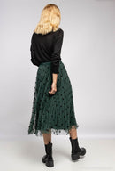 Nica Polka Dot Reversible Skirt - Emerald Green