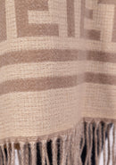 Faye Reversible Shawl - Taupe & Beige