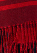 Faye Reversible Shawl - Maroon & Red