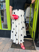 Brigitta Polka Dot Skirt - Cream