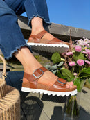 Redz Buckle Sandal - Tan CX2429