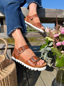 Redz Buckle Sandal - Tan CX2429