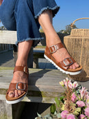 Redz Buckle Sandal - Tan CX2429