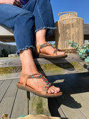 Redz Beaded Camel Sandal