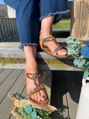 Redz Beaded Camel Sandal