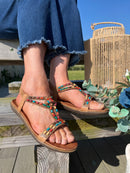 Redz Beaded Camel Sandal