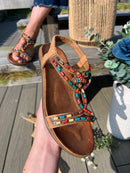 Redz Beaded Camel Sandal