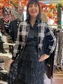 Fern Velvet Tartan Bomber Jacket