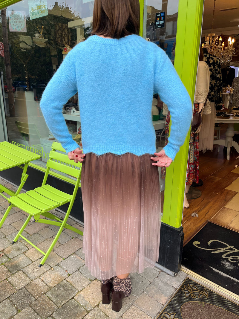 Roz Ombre Skirt - Brown