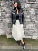 Denim Life Faded Black Stretch Jacket