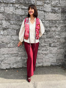 Maryann Magic Stretch Wide Leg Trouser - Wine