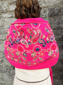 Sofia Paisley Print Shawl - Pink
