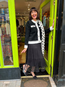 Polly Polka Dot Scarf - Cream