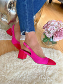 Marco Tozzi Sling Back Shoe Pink & Red - 2-29610-42 514