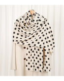 Polly Polka Dot Scarf - Cream