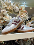 Tommy Bowe Burgundy Stripe Metallic Armand - Jazzberry Trainer