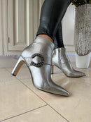 Una Healy 'Perfect Match’ Ankle Boot - Chrome Metallic Illuminate