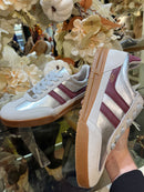 Tommy Bowe Burgundy Stripe Metallic Armand - Jazzberry Trainer