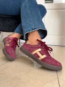 Drilleys "Sixty One" Jazzberry Trainers - Maroon