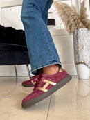 Drilleys "Sixty One" Jazzberry Trainers - Maroon
